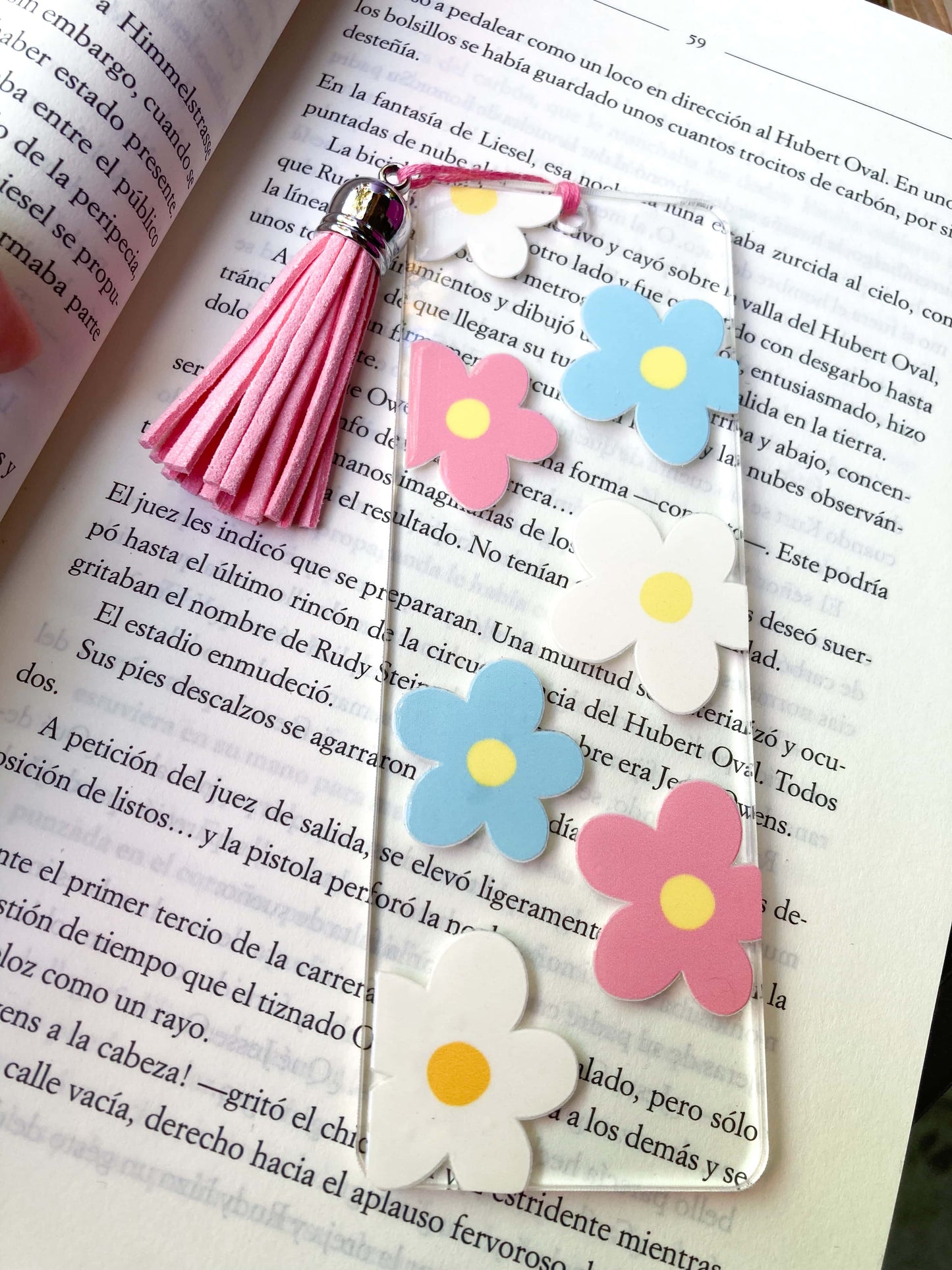 Marcapágina Flores Colores