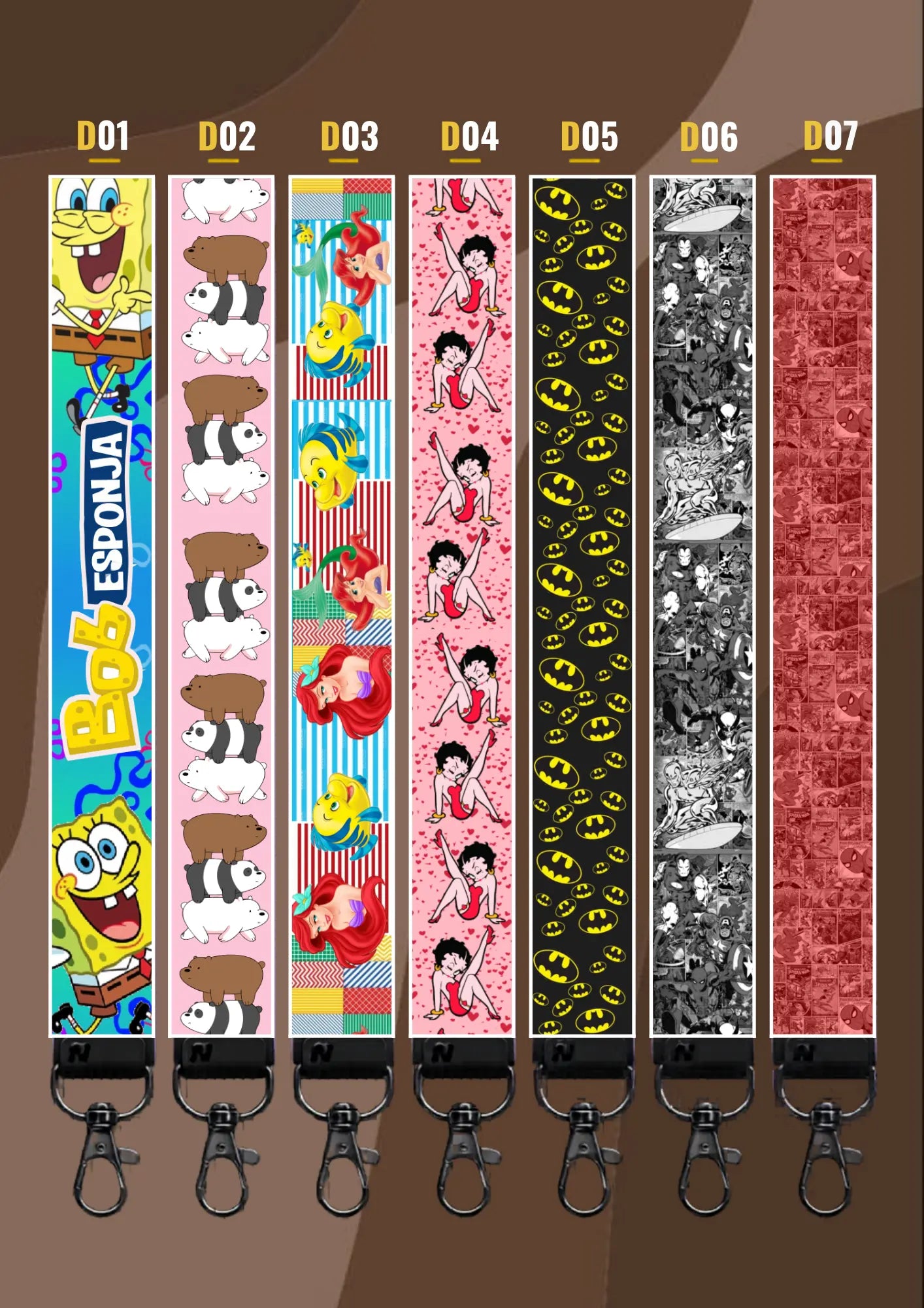 Lanyard Dibujos Animados