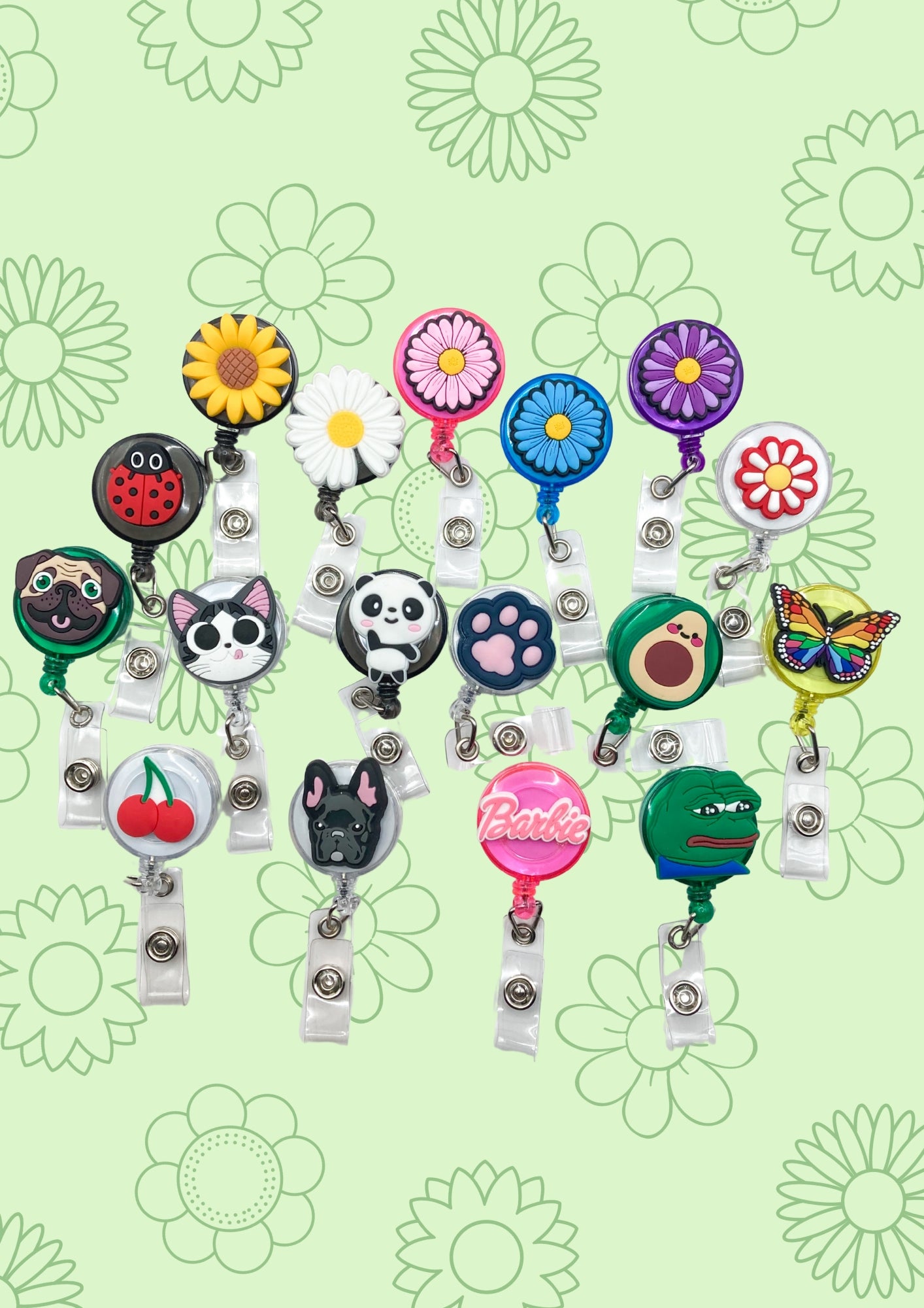 Yoyo Retráctil Flores y Más