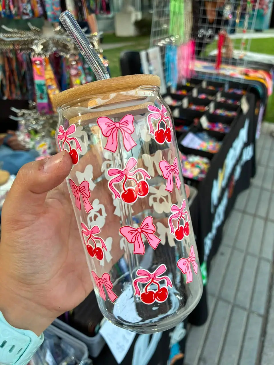 VASO GUINDA LAZO