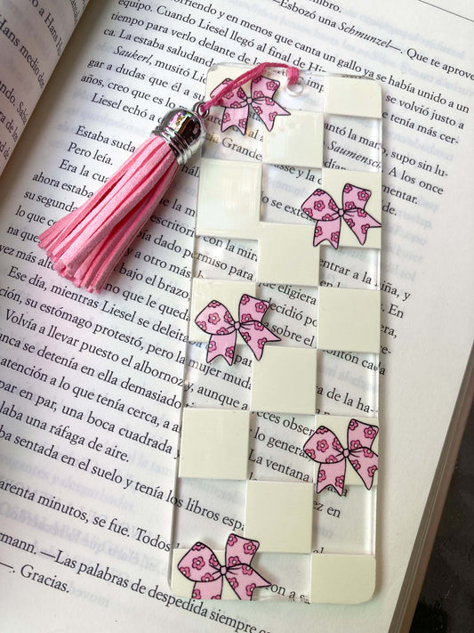 Marcapágina Moñito Rosa